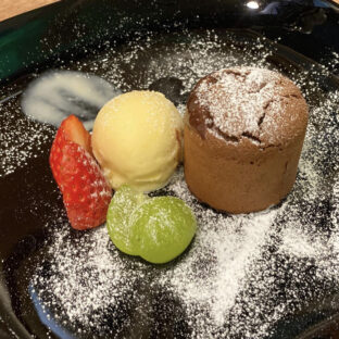 フォンダンショコラ＆リコッタチーズのタルト