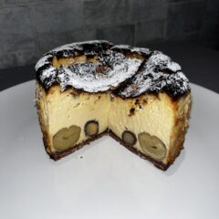 秋の味覚マロンバスクチーズケーキ