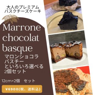 非公開: [送料込]秋冬限定！！マロン・ショコラバスチーといろいろ選べる２個セット（12ｃｍ×２個）