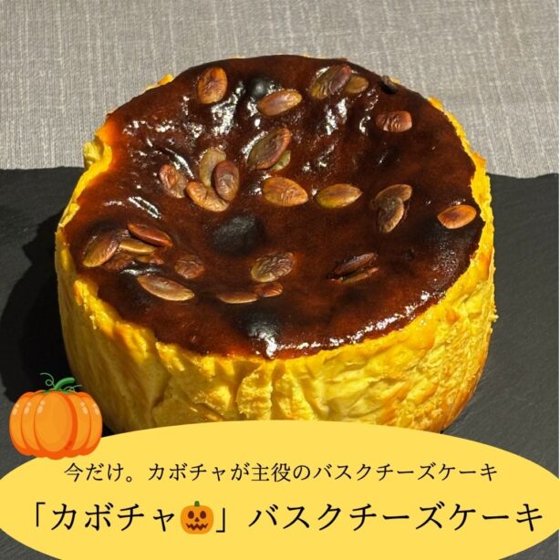 12月末まで限定！！ごろっとカボチャのバスクチーズケーキ(12ｃｍ)