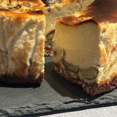 🍁心ほどける、秋の香り。マロンとティラミス風の贅沢バスクチーズケーキ